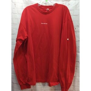 Apple Store Employee T shirt Christmas long sleeve XL One Wise Man men women‎